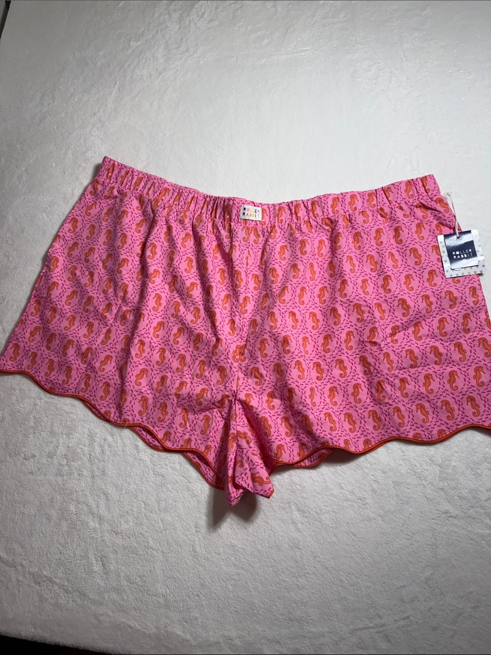 Roller Rabbit X Target Pink Seahorse Print Cotton Sleep Shorts
